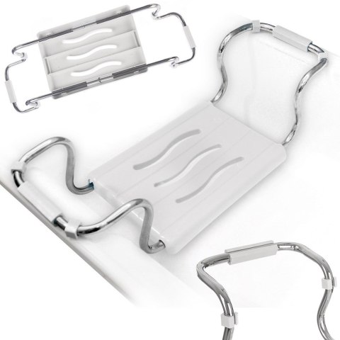 Siedzisko ławeczka do wanny 26x42-65cm ławka dla seniora dziecka na wannę VILDE 532311