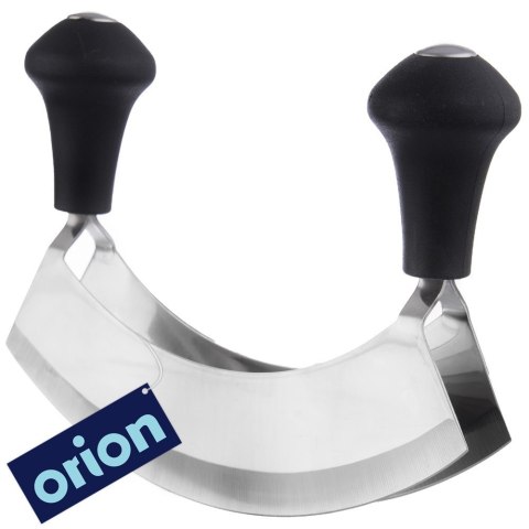 Siekacz do ziół nóż stalowy do siekania warzyw orzechów kołyska 17cm ORION 130497