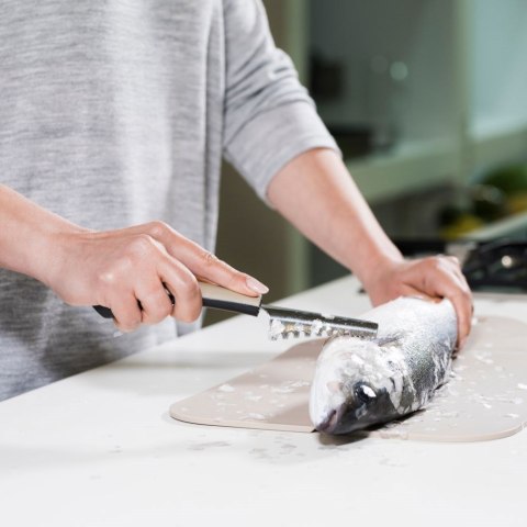 Skrobak obierak do ryb usuwania łusek stalowy MISTY 22cm NAVA 10-111-045