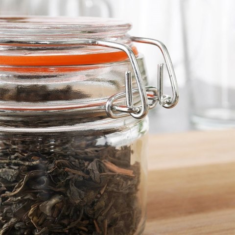 Słoik szklany patentowy z klipsem na przyprawy ogórki przetwory 100ml ORION 126569