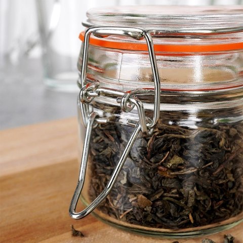 Słoik szklany patentowy z klipsem na przyprawy ogórki przetwory 100ml ORION 126569