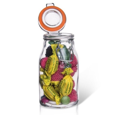 Słoik szklany patentowy z klipsem na przyprawy ogórki przetwory 200ml ORION 124673