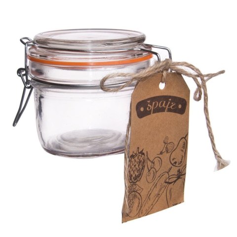 Słoik szklany patentowy z klipsem na przyprawy ogórki przetwory 220ml ORION 126418