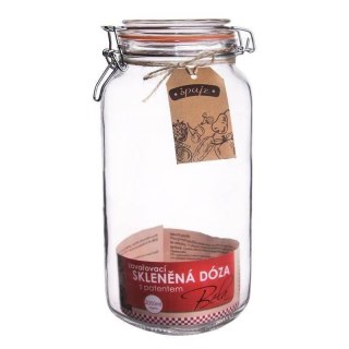 Słoik szklany patentowy z klipsem na przyprawy ogórki przetwory 2L ORION 124288