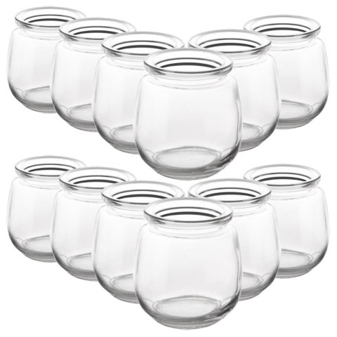 Słoiki na jogurt i desery dżem 130ml pojemniki słoiczki słoiki 12SZT ORION 121795