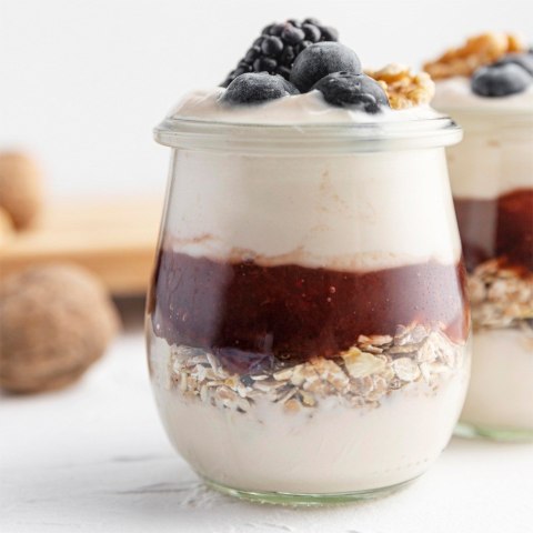 Słoiki na jogurt i desery dżem 200ml pojemniki słoiczki słoiki 12SZT ORION 121796