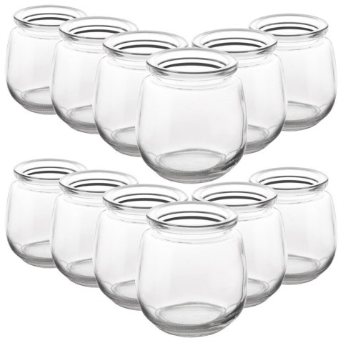 Słoiki na jogurt i desery dżem 200ml pojemniki słoiczki słoiki 12SZT ORION 121796