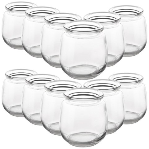 Słoiki na jogurt i desery dżem 300ml pojemniki słoiczki słoiki 12SZT ORION 121797