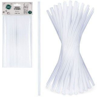 Słomki do picia napojów drinków proste rurki 50 SZT WIELORAZOWE VILDE 259247