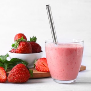 Słomki metalowe do picia napojów drinków + czyścik 5-ele ORION 151450