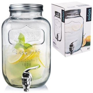 SŁÓJ SŁOIK DO NAPOJÓW Z KRANIKIEM SZKLANY 4L ORION 125968