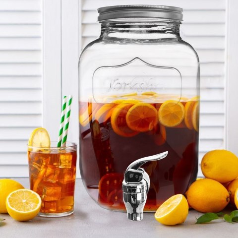 SŁÓJ SŁOIK DO NAPOJÓW Z KRANIKIEM SZKLANY 4L ORION 125968