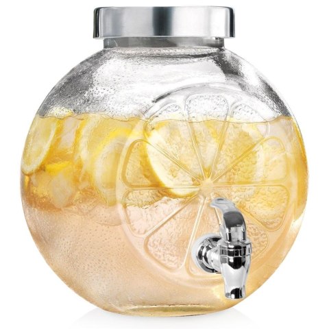 SŁÓJ SŁOIK DO NAPOJÓW Z KRANIKIEM SZKLANY NA NAPOJE LEMONIADĘ CYTRYNA 5.4L ORION 143793