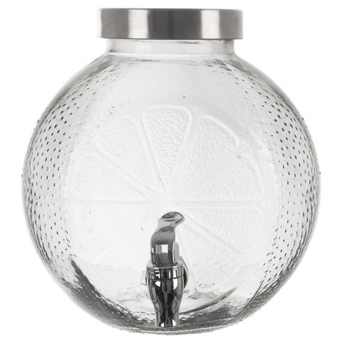 SŁÓJ SŁOIK DO NAPOJÓW Z KRANIKIEM SZKLANY NA NAPOJE LEMONIADĘ CYTRYNA 5.4L ORION 143793