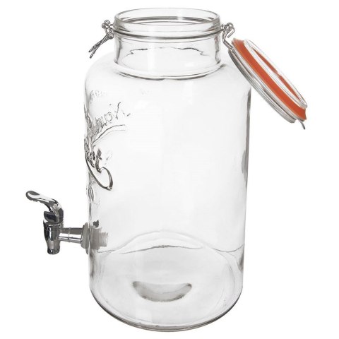 SŁÓJ SŁOIK DO NAPOJÓW Z KRANIKIEM SZKLANY NA NAPOJE WODĘ LEMONIADĘ 6.7L ORION 143778