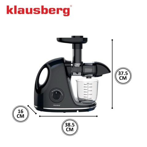 SOKOWIRÓWKA WOLNOOBROTOWA 150W DO OWOCÓW I WARZYW COLD PRESS KLAUSBERG KB-7861
