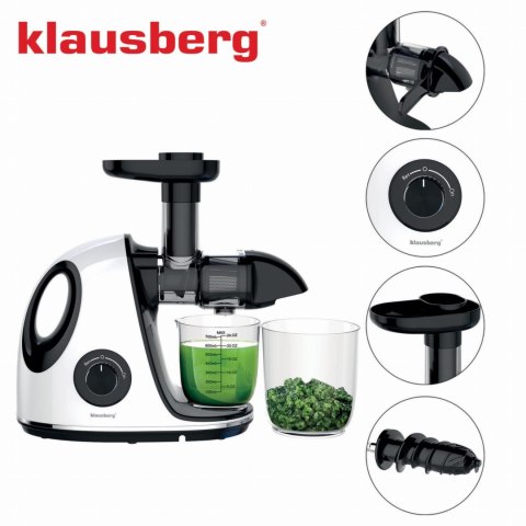 SOKOWIRÓWKA WOLNOOBROTOWA 150W DO OWOCÓW I WARZYW COLD PRESS KLAUSBERG KB-7864
