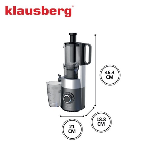 SOKOWIRÓWKA WOLNOOBROTOWA 180W DO OWOCÓW I WARZYW COLD PRESS KLAUSBERG KB-7881