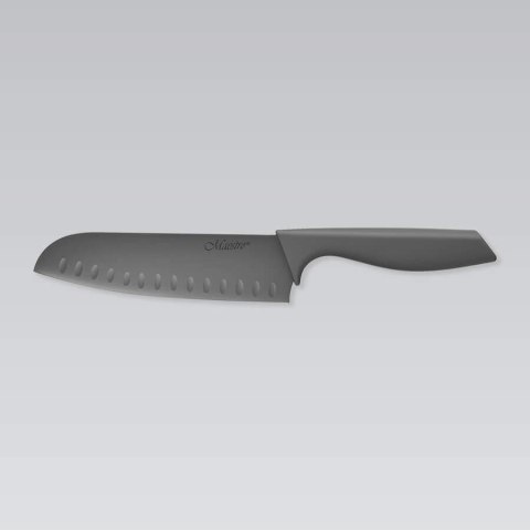 STALOWY NÓŻ SANTOKU 17.5CM Z POWŁOKĄ CERAMICZNĄ NIEPRZYWIERAJĄCĄ POJEDYNCZY MAESTRO MR-1432