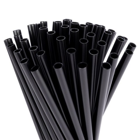 Słomki wielorazowe do picia napojów drinków proste czarne 50 SZTUK VILDE 259657