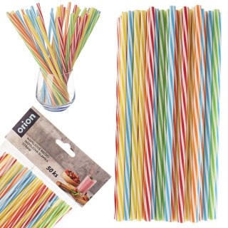 Słomki wielorazowe do picia napojów drinków proste rurki 50 SZT ORION 151448