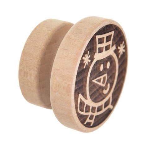 Stempel do dekorowania ciastek dekorator drewniany bałwan ORION 127436