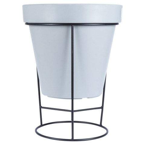 Stojak na doniczkę metalowy czarny dwustronny 45x53 cm VILDE 339465