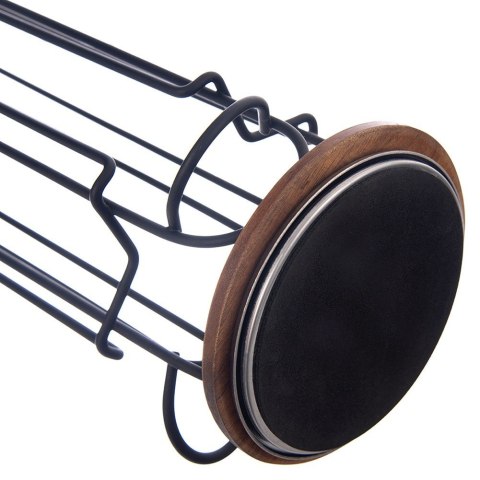 Stojak na kapsułki do kawy obrotowy metalowy czarny 18 kapsułek RADKA 33.5cm ORION 154315