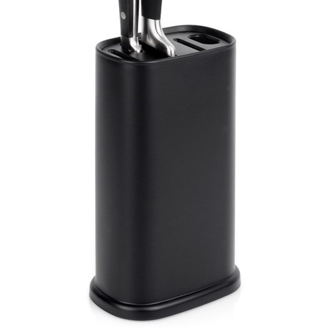 Stojak na noże kuchenne organizer blok pojemnik czarny z przegródkami EXCELLENT HOUSEWARE 229168