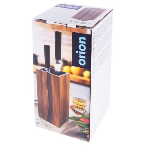 Stojak na noże kuchenne organizer blok pojemnik drewniany RIVER ORION 154306