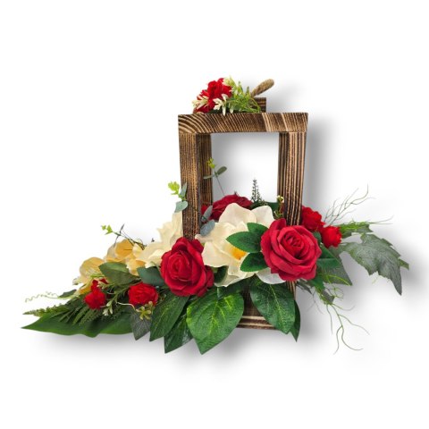 HIT 2025! STROIK NA CMENTARZ GRÓB DREWNIANY LAMPION NAGROBNY LATARNIA