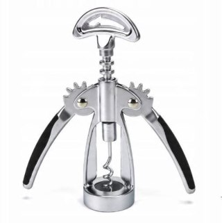 SOLIDNY KORKOCIĄG DO BUTELEK OTWIERACZ DO WINA STAL KINGHOFF