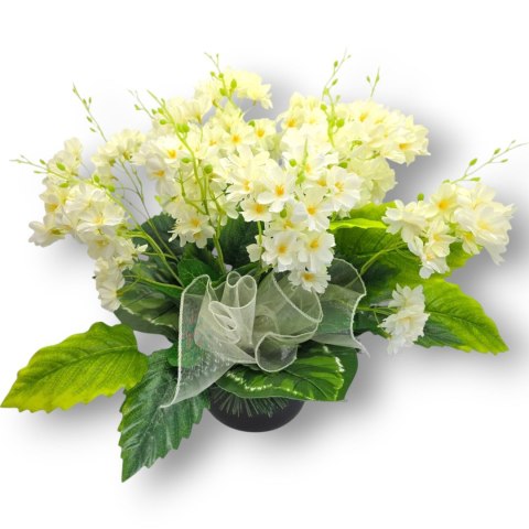 STROIK NA CMENTARZ KWIATY NA GRÓB POMNIK MISA Z OBCIĄŻENIEM