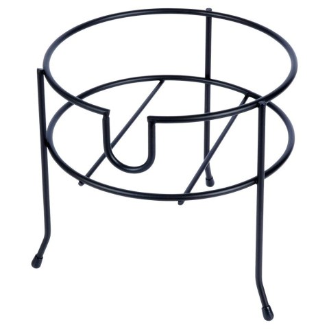 STOJAK POD SŁÓJ SŁOIK Z KRANIKIEM METALOWY CZARNY 20 CM VILDE 229071