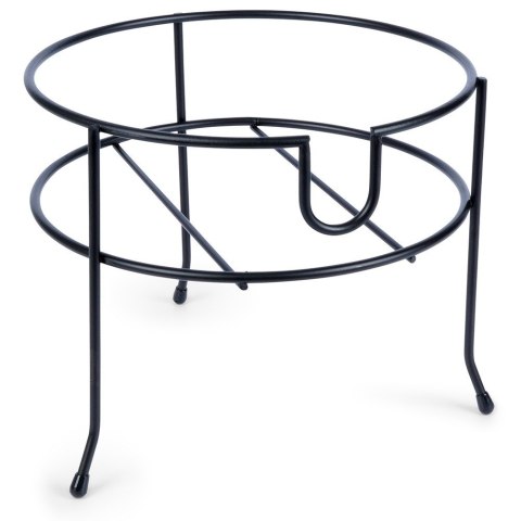 STOJAK POD SŁÓJ SŁOIK Z KRANIKIEM METALOWY CZARNY 23 CM VILDE 229072