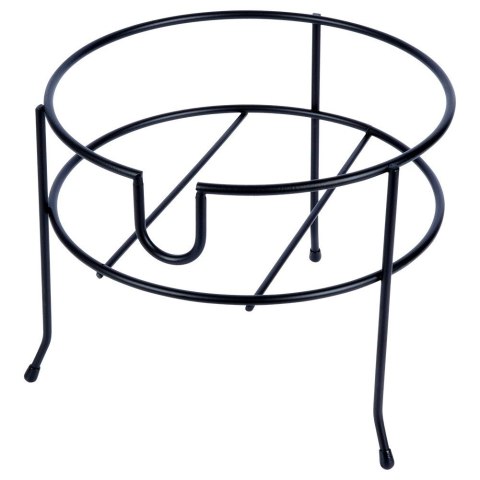 STOJAK POD SŁÓJ SŁOIK Z KRANIKIEM METALOWY CZARNY 23 CM VILDE 229072