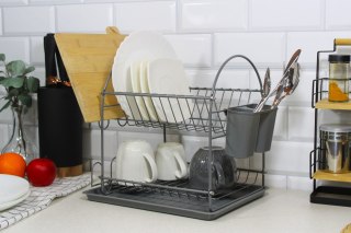 SUSZARKA DO NACZYŃ 32 X 32 X 26CM BRUNBESTE BB-3565 SZARA