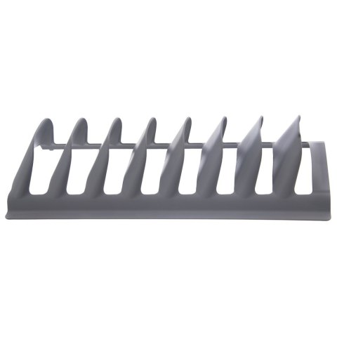 Stojak na pokrywki i talerze szary z tworzywa 29.5x13.5x6cm ORION 155214
