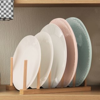 Stojak na pokrywki talerze organizer drewniany 35.5x13.5x11cm ORION 122971