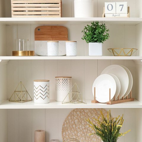 Stojak na pokrywki talerze organizer drewniany 35.5x13.5x11cm ORION 122971