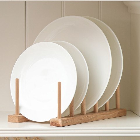 Stojak na pokrywki talerze organizer drewniany 35.5x13.5x11cm ORION 122971