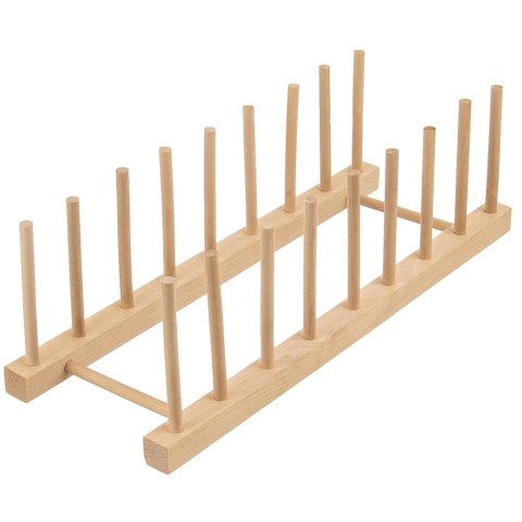 Stojak na pokrywki talerze organizer drewniany 35.5x13.5x11cm ORION 122971