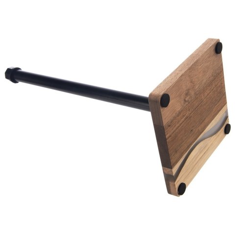 Stojak uchwyt na ręcznik papierowy METAL drewniany czarny RIVER 35cm ORION 154307