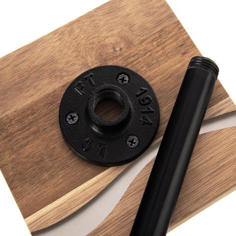 Stojak uchwyt na ręcznik papierowy METAL drewniany czarny RIVER 35cm ORION 154307