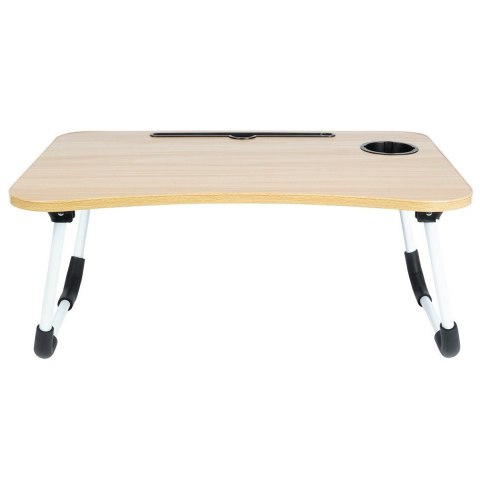 Stolik pod laptop i tablet śniadaniowy składany do łóżka na łóżko VILDE 568018