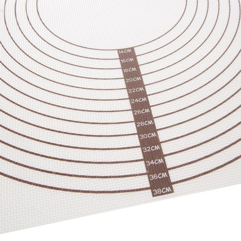 Stolnica do ciasta silikonowa duża 60x40 cm mata kuchenna ORION 750377