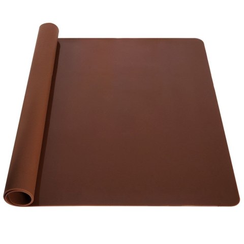 Stolnica do ciasta silikonowa mata kuchenna gruba brązowa 40x30cm SILLINIE ORION 750365