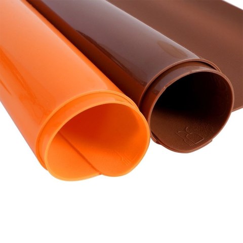 Stolnica do ciasta silikonowa mata kuchenna gruba brązowa 40x30cm SILLINIE ORION 750365