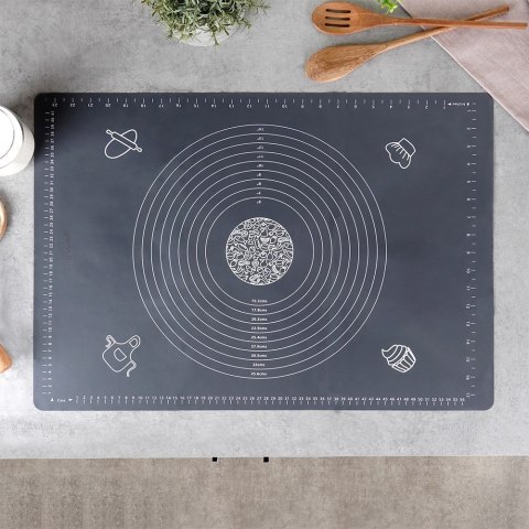 Stolnica do ciasta silikonowa mata kuchenna gruba duża 64x45cm XXL VILDE 279002
