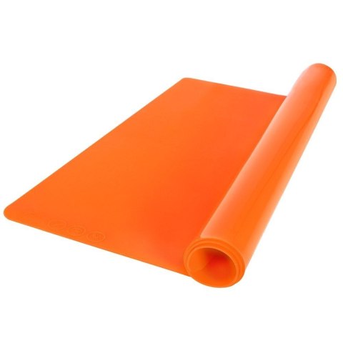 Stolnica do ciasta silikonowa mata kuchenna gruba pomarańczowa 40x30 SILLINIE ORION 750366